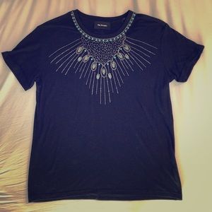 THE KOOPLES Black beaded tee